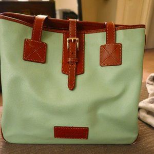 Authentic Mint Green Dooney&Burke Vintage Tote Bag